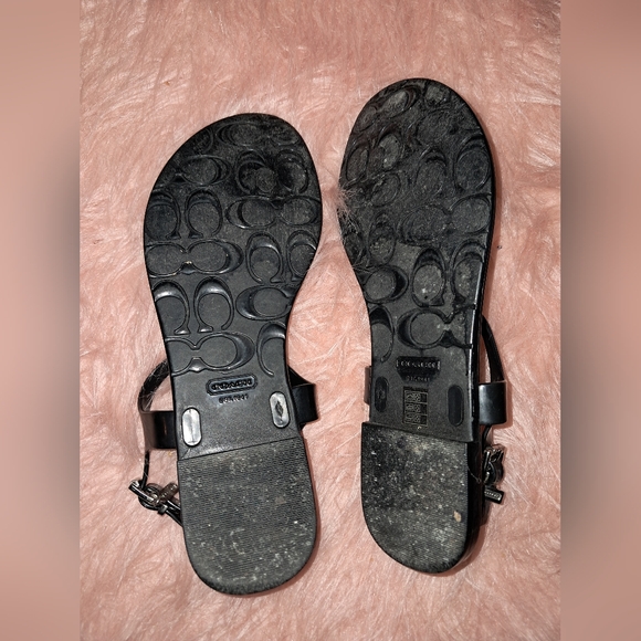 Coach Black Women's Sandals - Picture 5 of 7